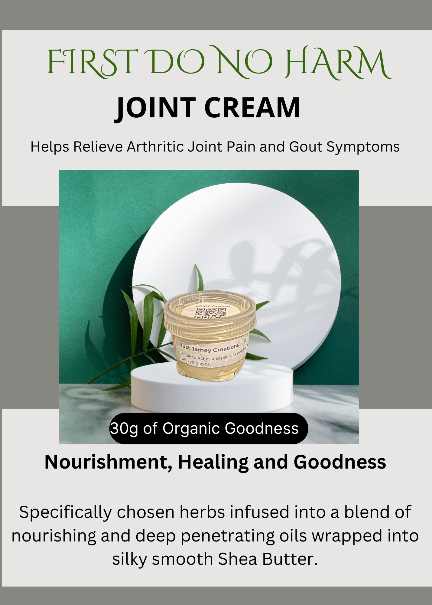 Organic Joint Cream 30g